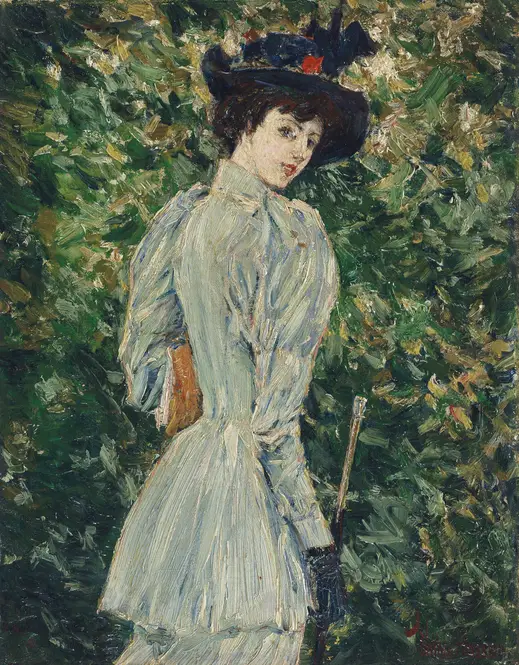 Lady in a Garden (circa 1900)
